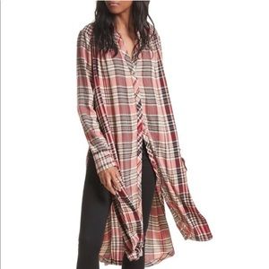 Free people plaid duster